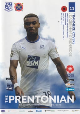 Tranmere Rovers v Dagenham and Redbridge Match Programme 2017-11-11
